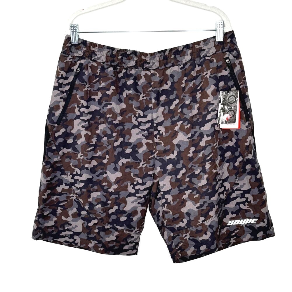 Souke Sports Camo Sports Shorts‎ Mens XXL NEW